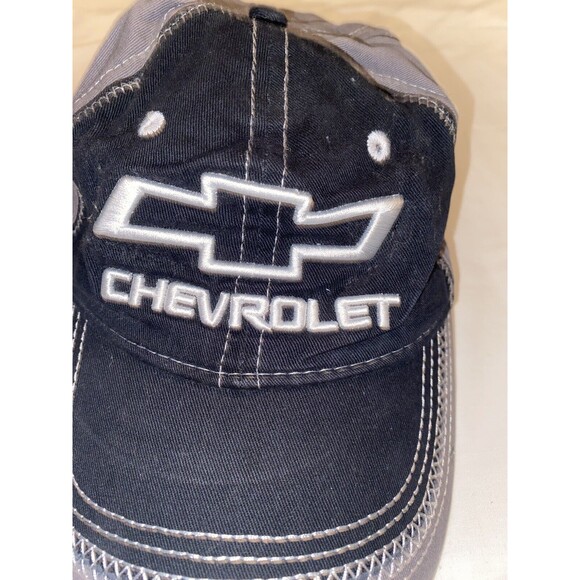Chevy Bowtie Hat Chevrolet Baseball Cap Adjustable Strap Excellent Condition - Picture 4 of 10